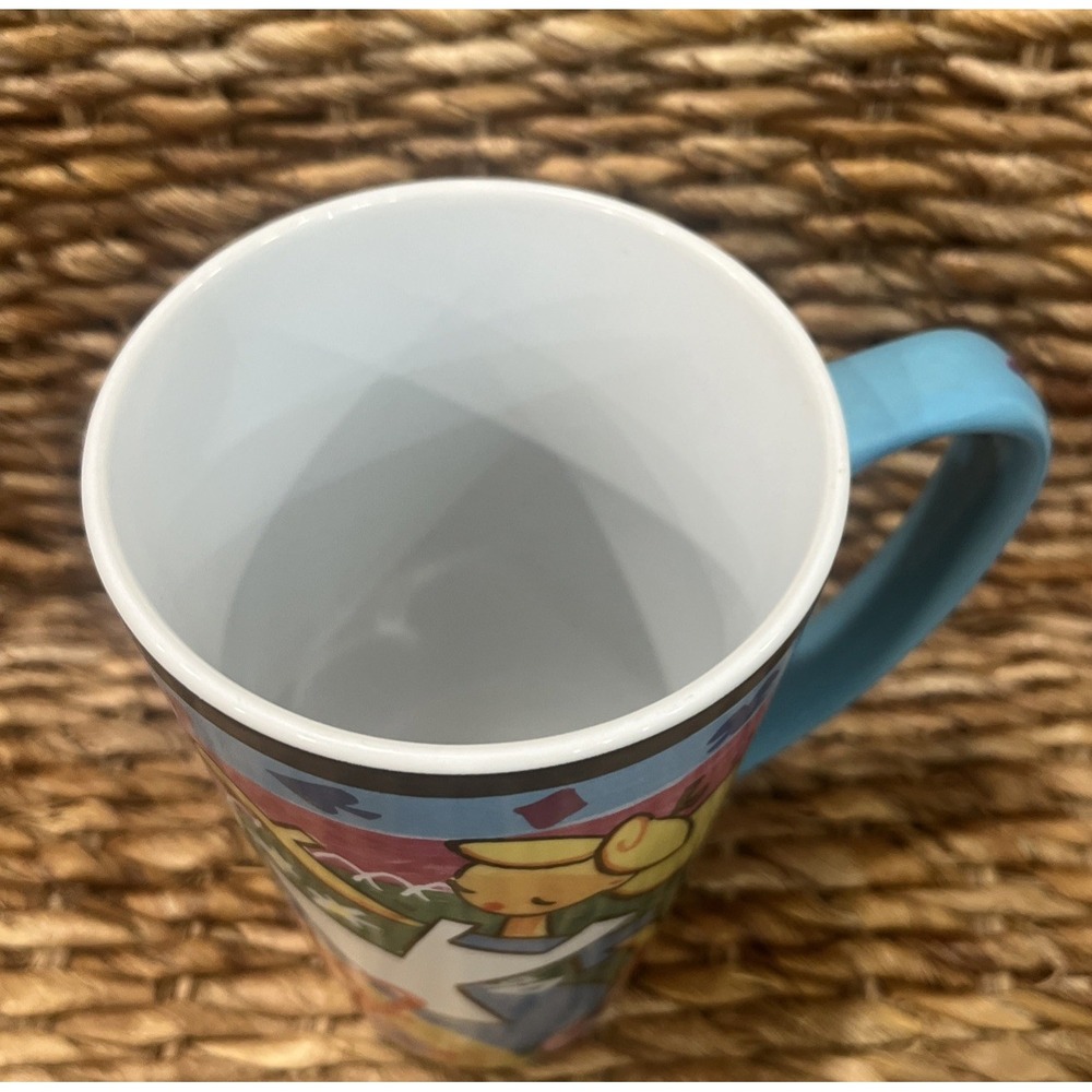 Vintage Disney Store Alice in Wonderland Abstract Tall Coffee Tea Mug Cup 6.5" - Picture 4 of 7
